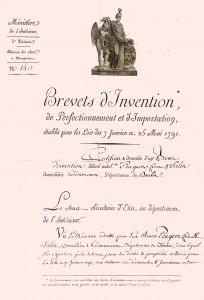 Brevet laminage Fritz Peugeot 1818 1° page